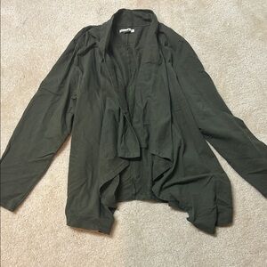 Coldwater Creek Dark Green cotton cardigan